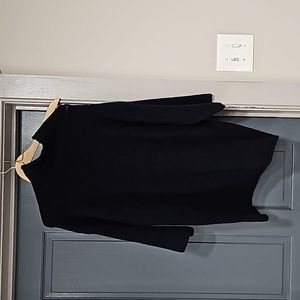 Zara Sz M Womens Soft Bluish Black Funnel Neck Sweater